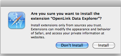 Install Safari Extension